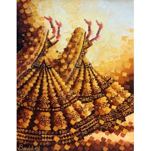 Bandah Ali, 18 x 24 Inch, Acrylic on Canvas, Figurative-Painting, AC-BNA-196